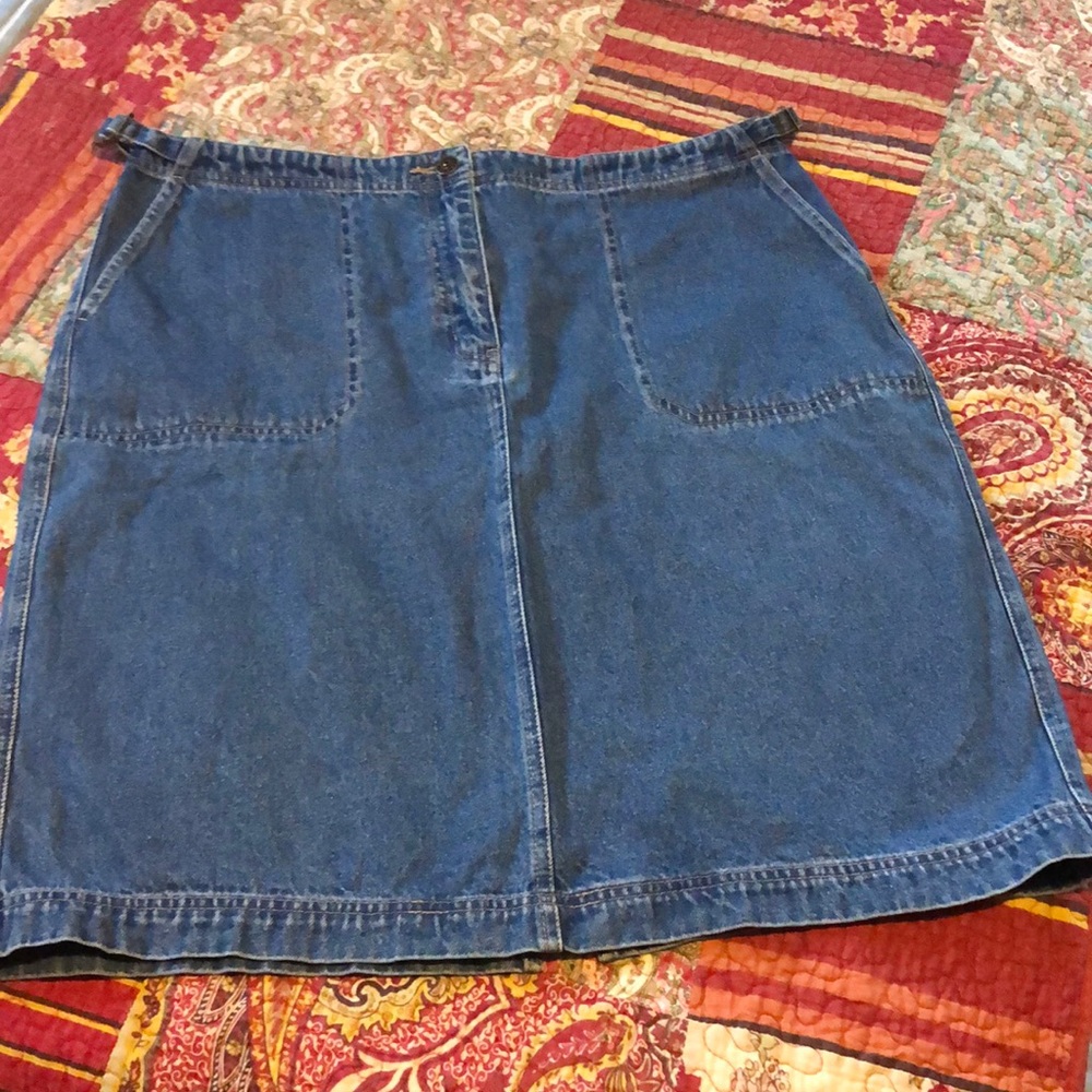 Denim skirt, Vintage Reflect Jeans, Size 16